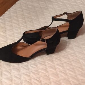 Chic Black Women's T-Strap Heels